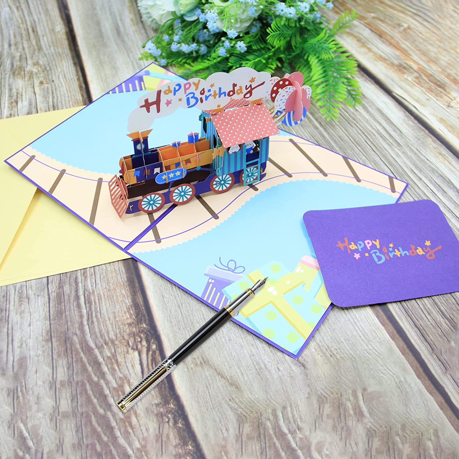 Amazon | バースデーカード 立体 3Dケーキ お誕生日おめでとうカードを